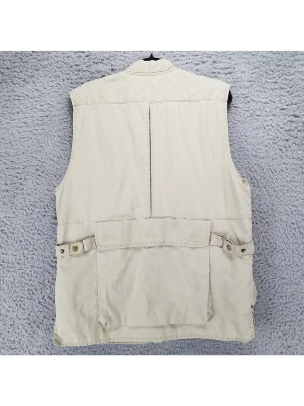 Woolrich Jacket Mens Medium Tan 100% Cotton Fishing Gorpcore Vest